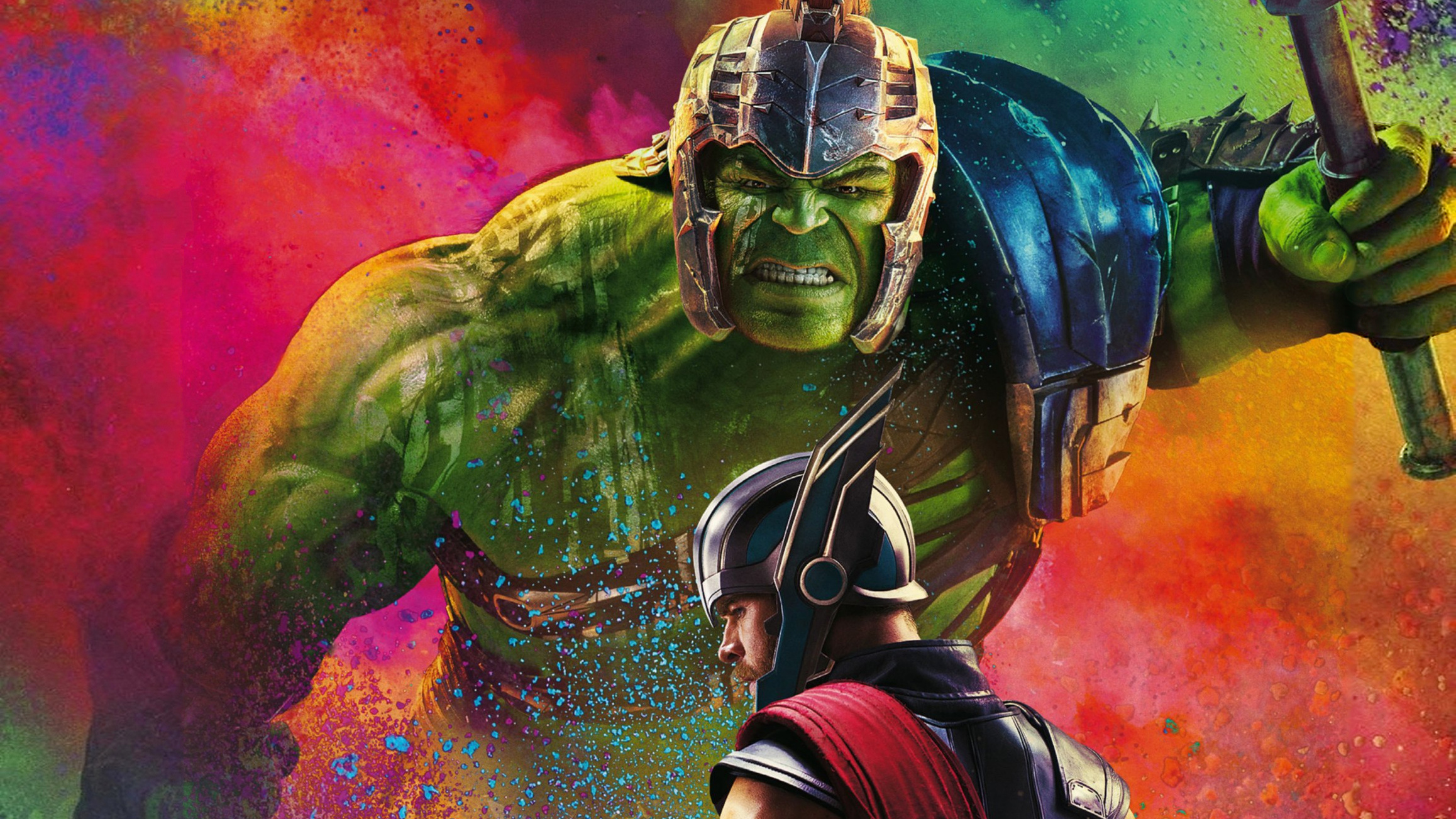 Thor And Hulk Fight In Thor Rangnarok 2017 Wallpapers