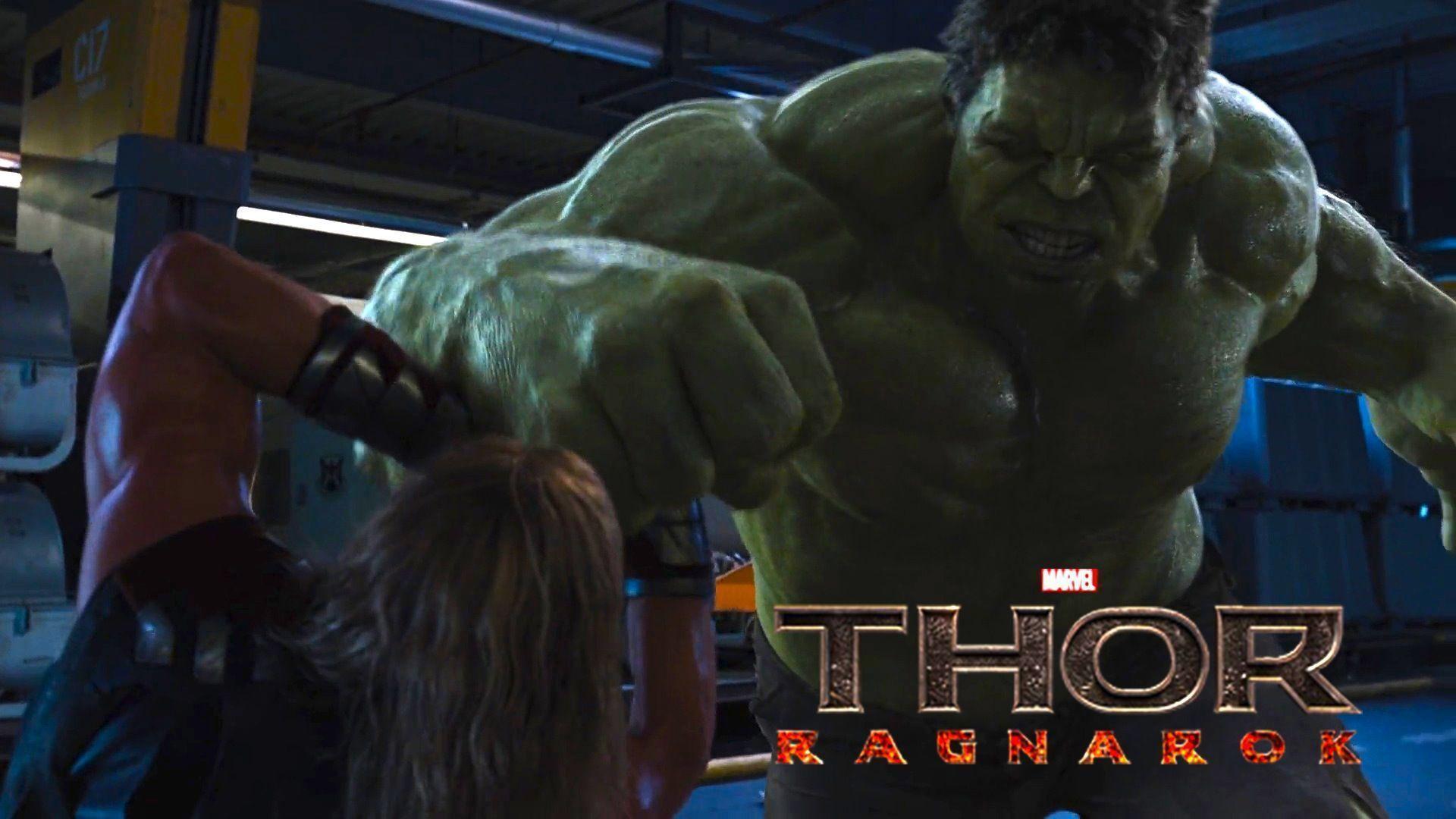 Thor And Hulk Fight In Thor Rangnarok 2017 Wallpapers