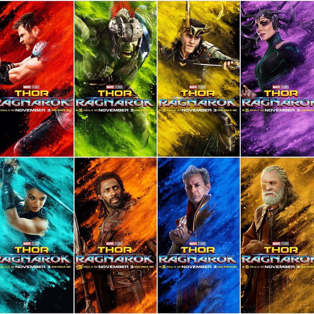 Thor Ragnarok Cast Poster Wallpapers