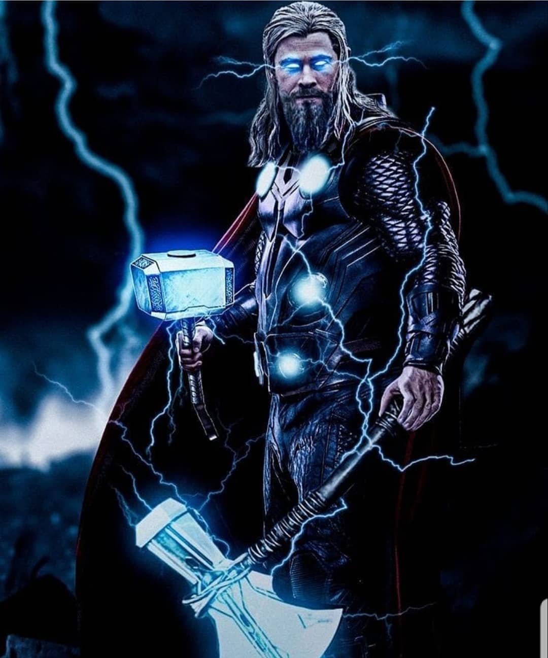 Thor With Stormbreaker And Mjolnir Wallpapers