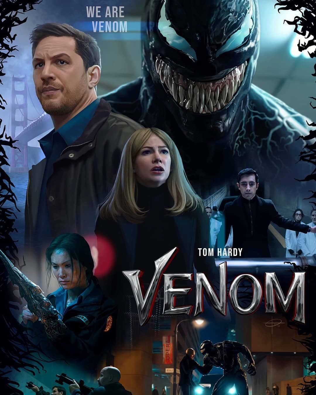 Tom Hardy Venom Movie Poster 2018 Wallpapers