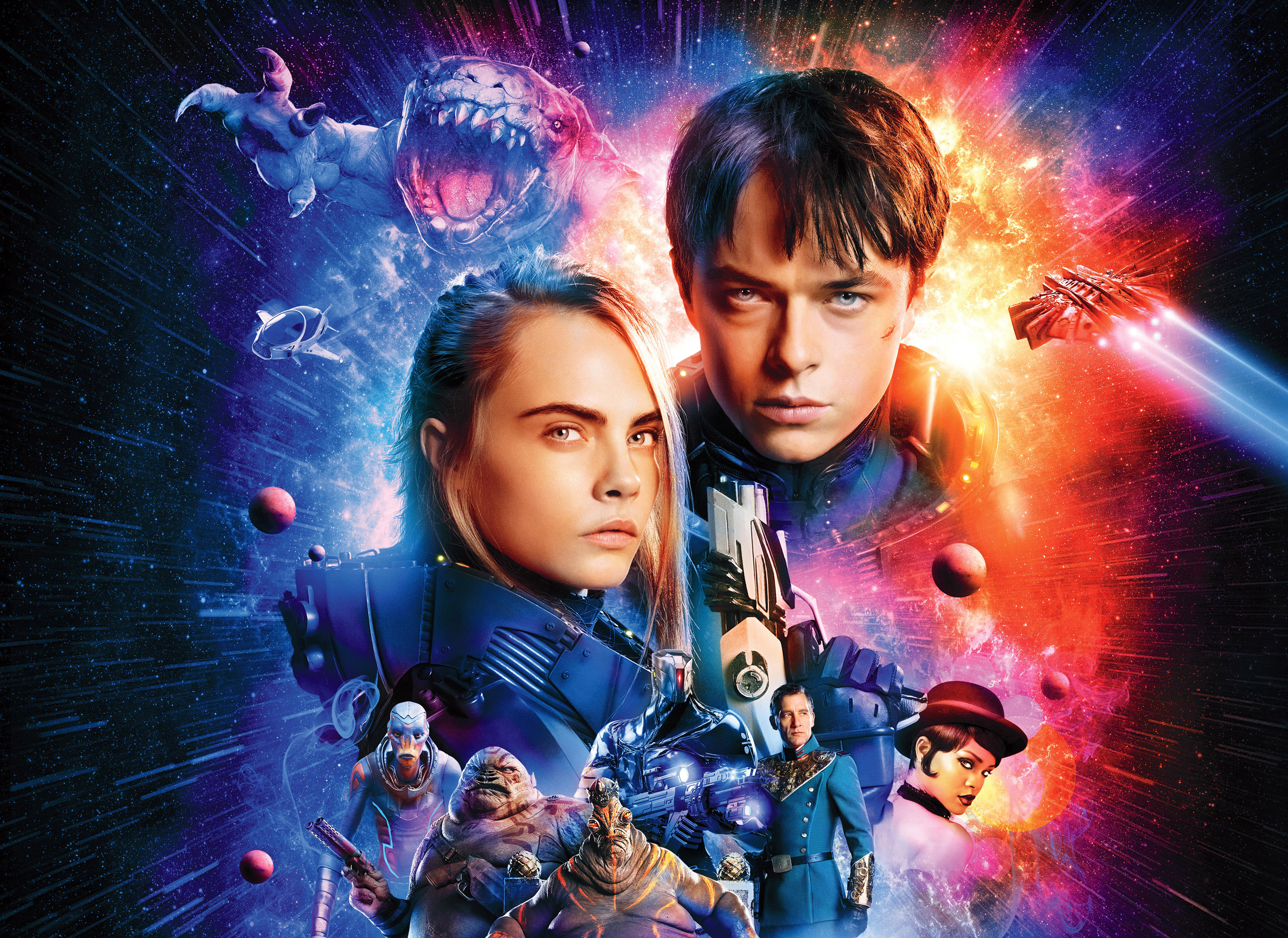 Valerian And Laureline In Valerian And The City Of A Thousand Planets Wallpapers