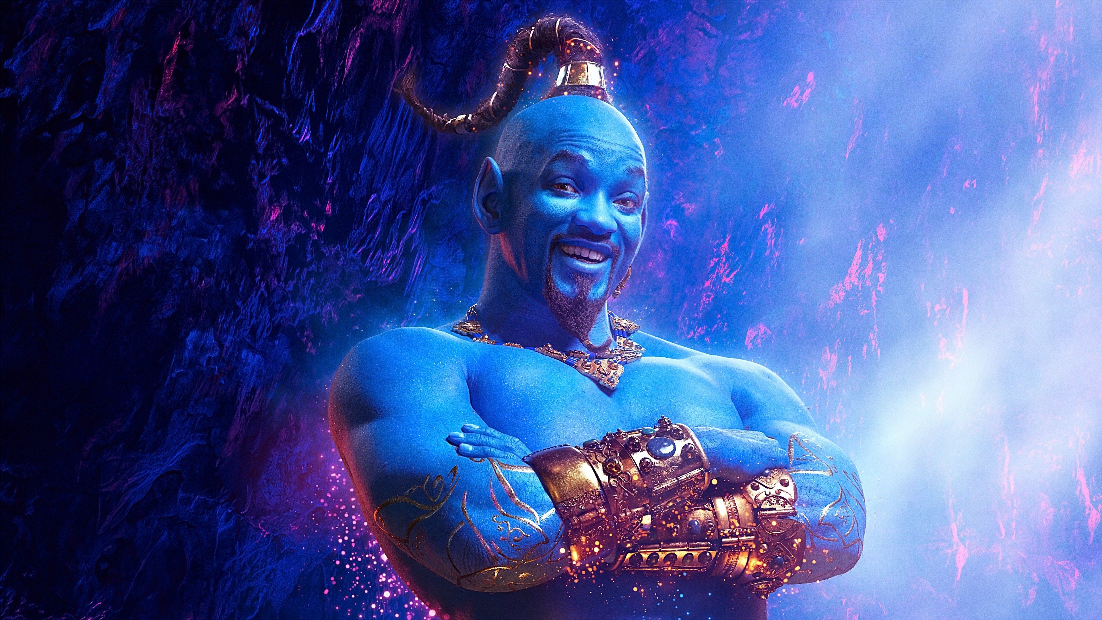 Will Smith As Genie In Aladdin Movie 2019 Wallpapers