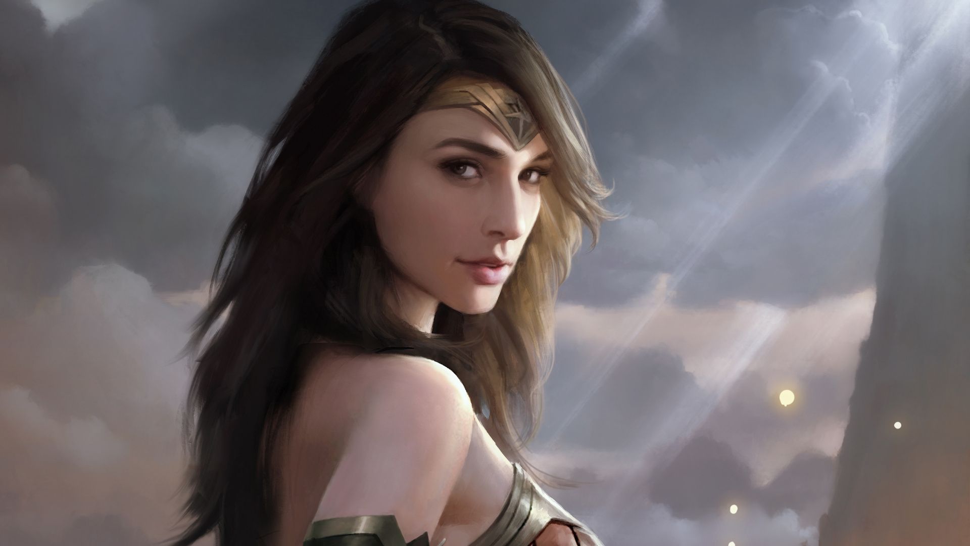 Wonder Woman Gal Gadot Face Wallpapers