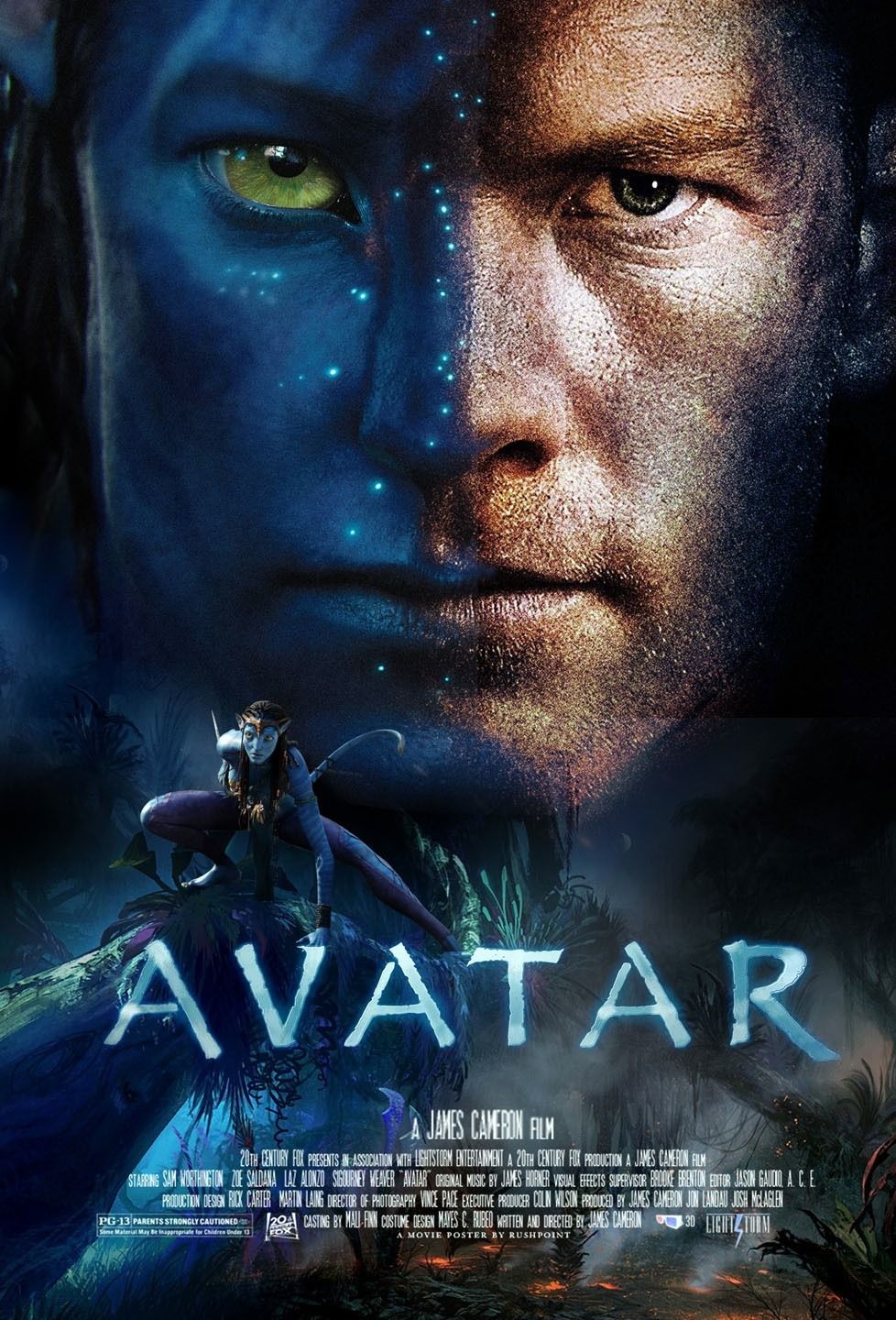 Zoe Saldana And Sam Worthington Avatar Movie Wallpapers