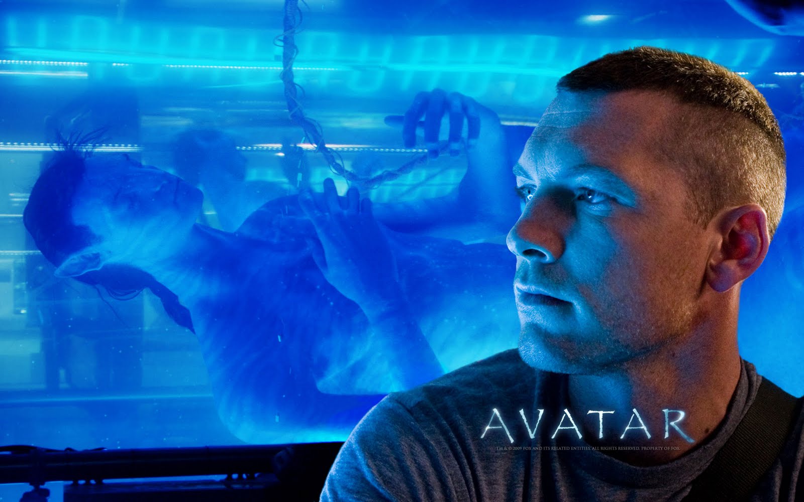 Zoe Saldana And Sam Worthington Avatar Movie Wallpapers