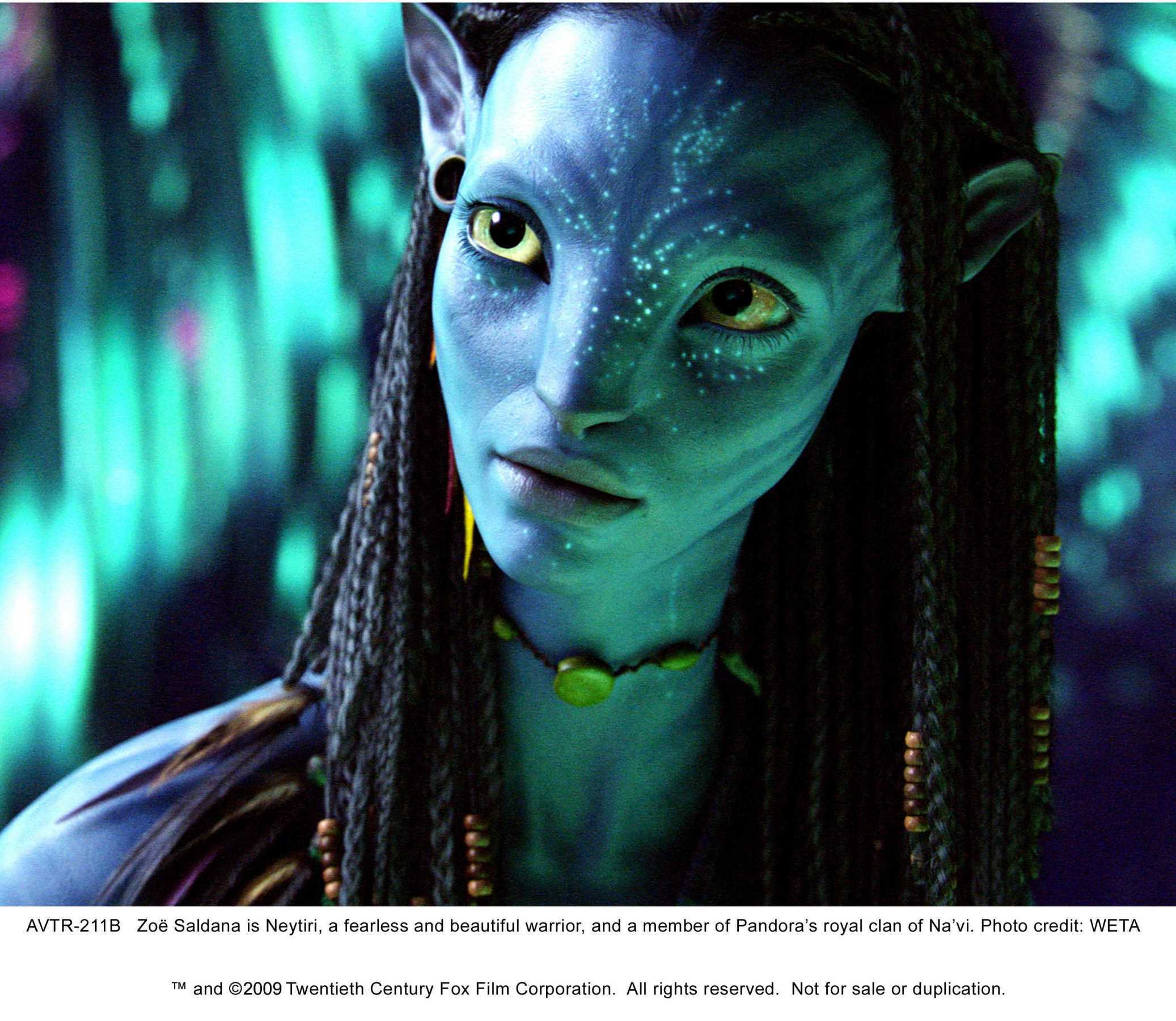 Zoe Saldana As Neytiri In Avatar Wallpapers