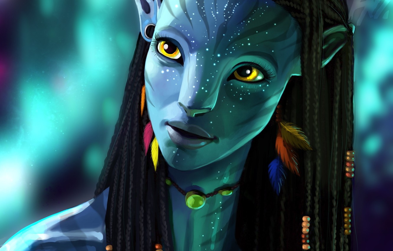 Zoe Saldana From Avatar Movie Wallpapers