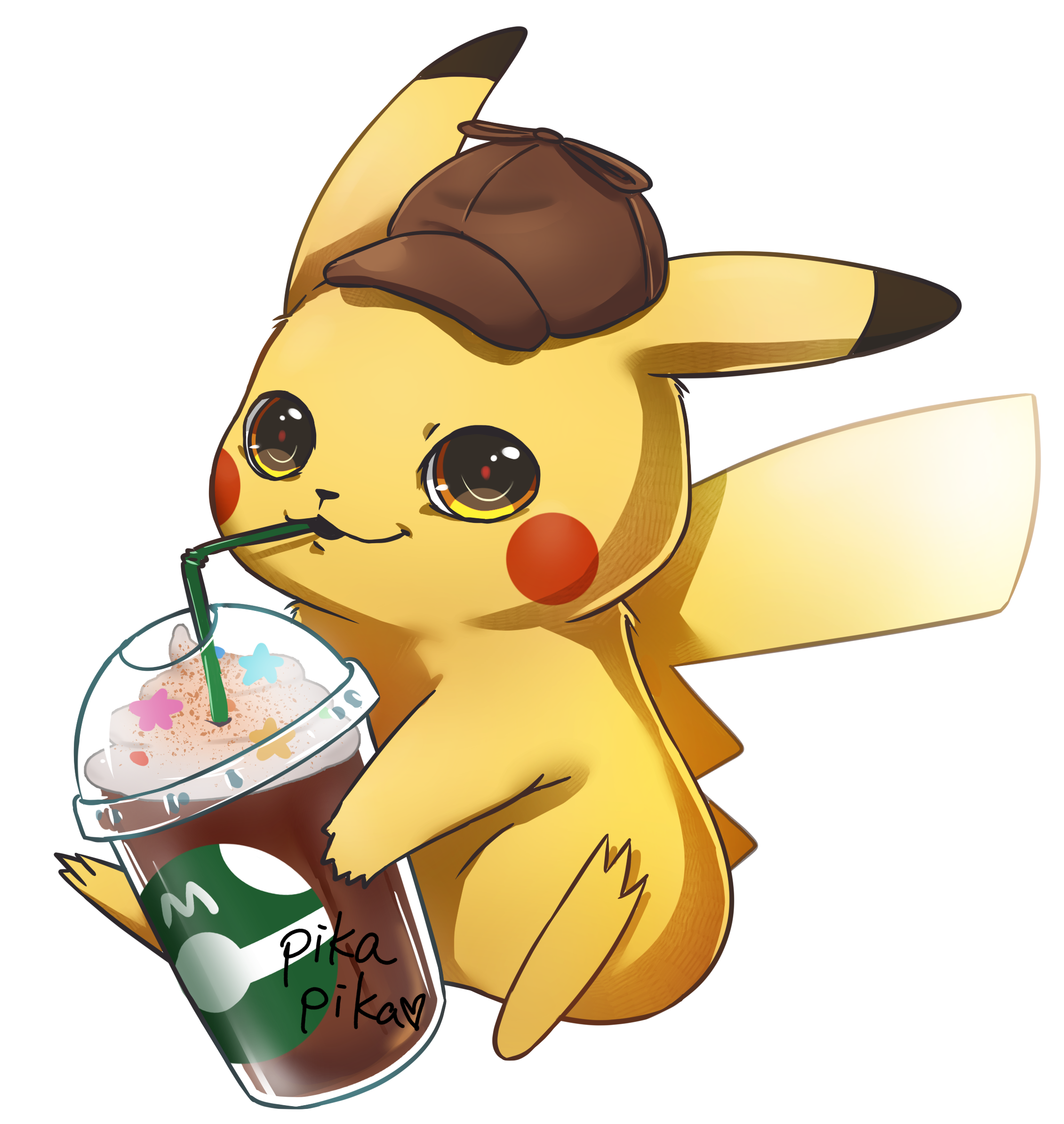 Pikachu Starbucks Wallpapers