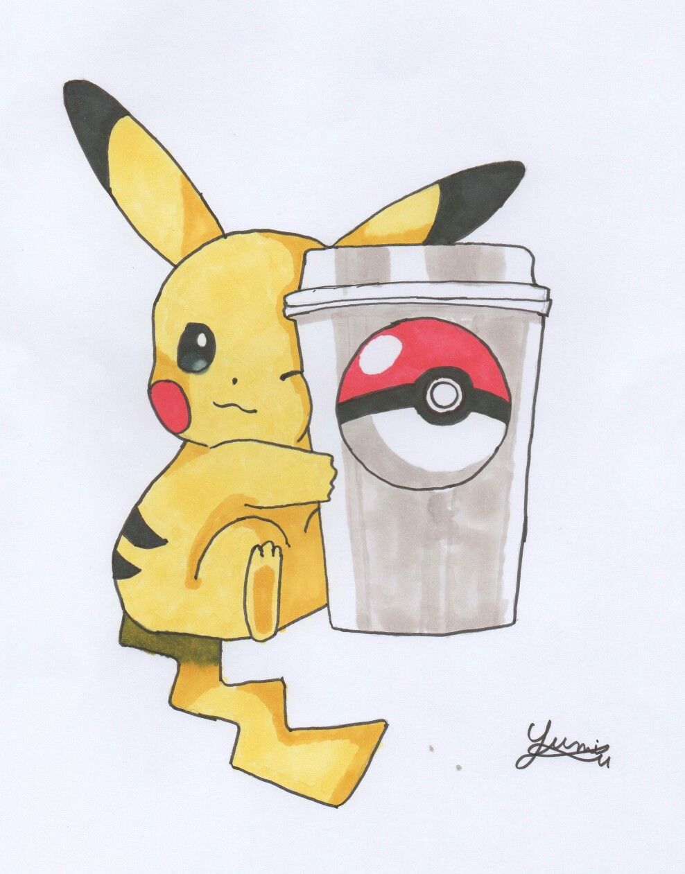 Pikachu Starbucks Wallpapers