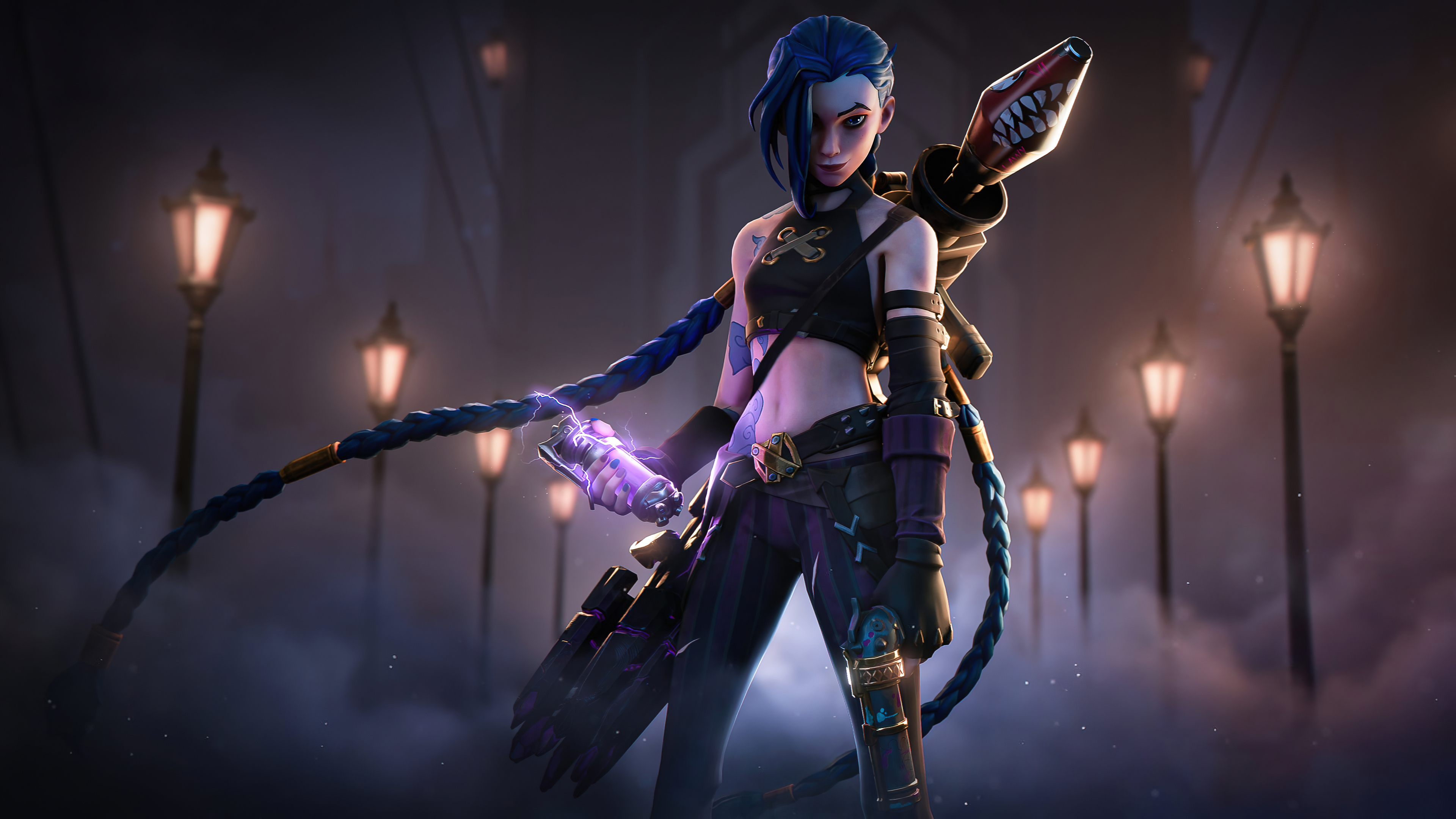 Arcane Jinx Fortnite Wallpapers