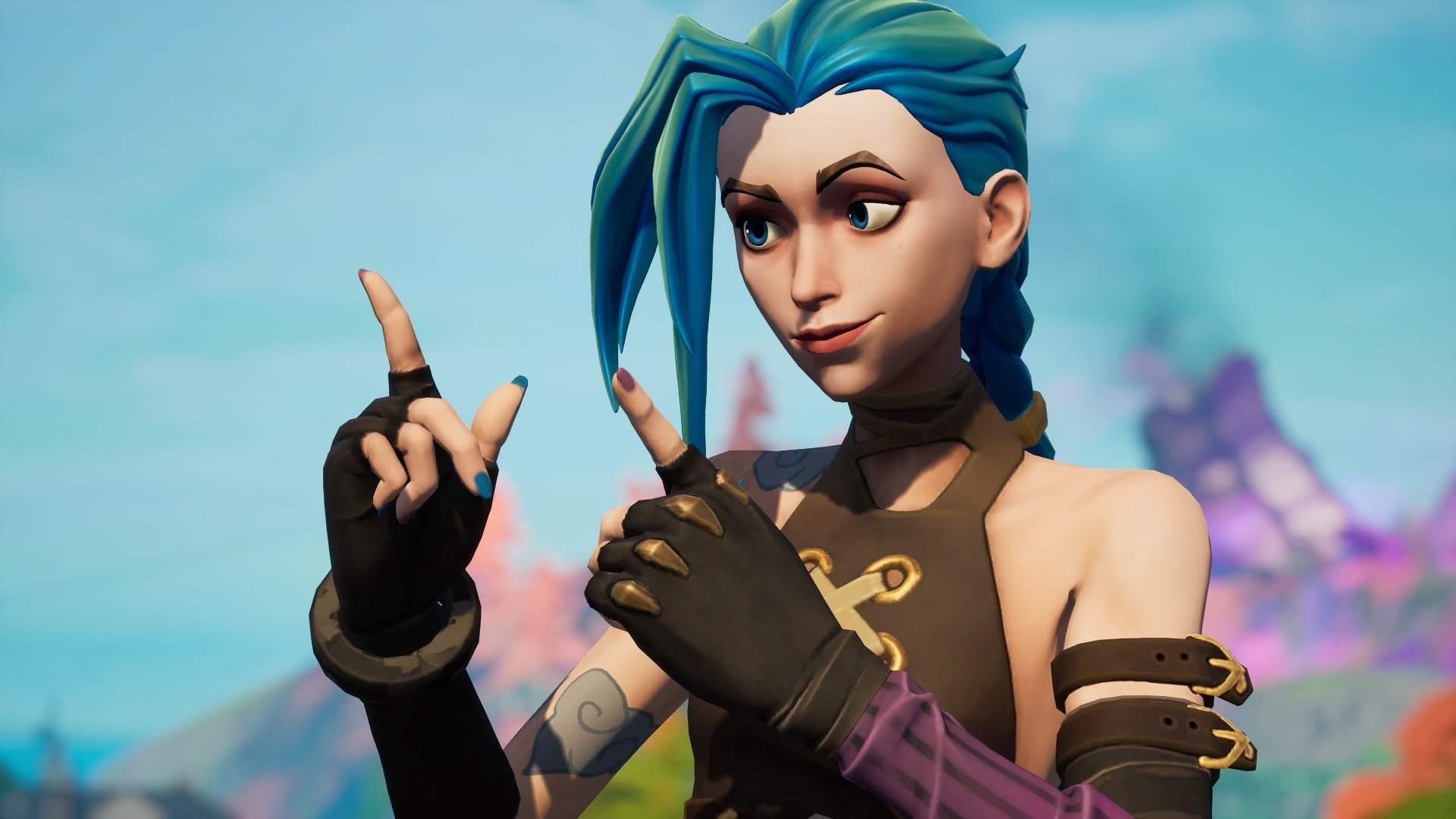 Arcane Jinx Fortnite Wallpapers