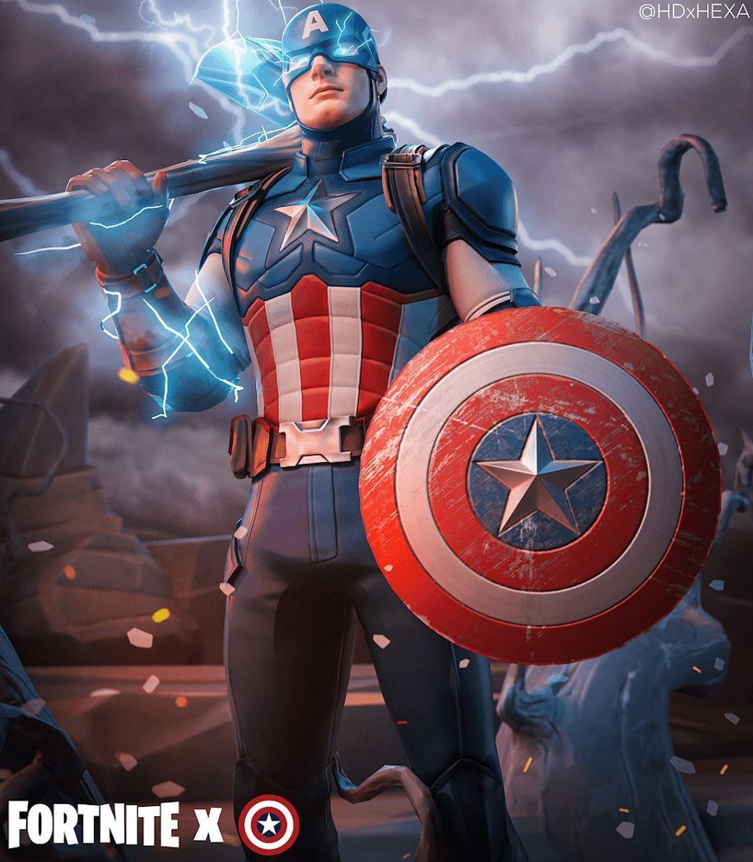 Captain America Fortnite Wallpapers