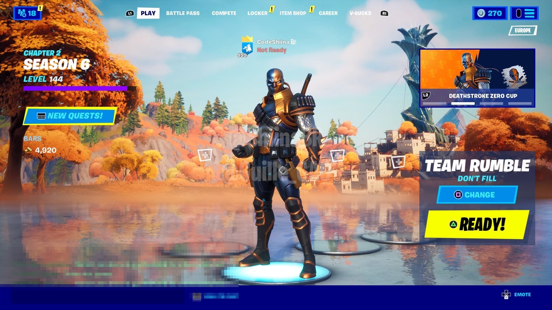 Deathstroke Zero Fortnite Wallpapers