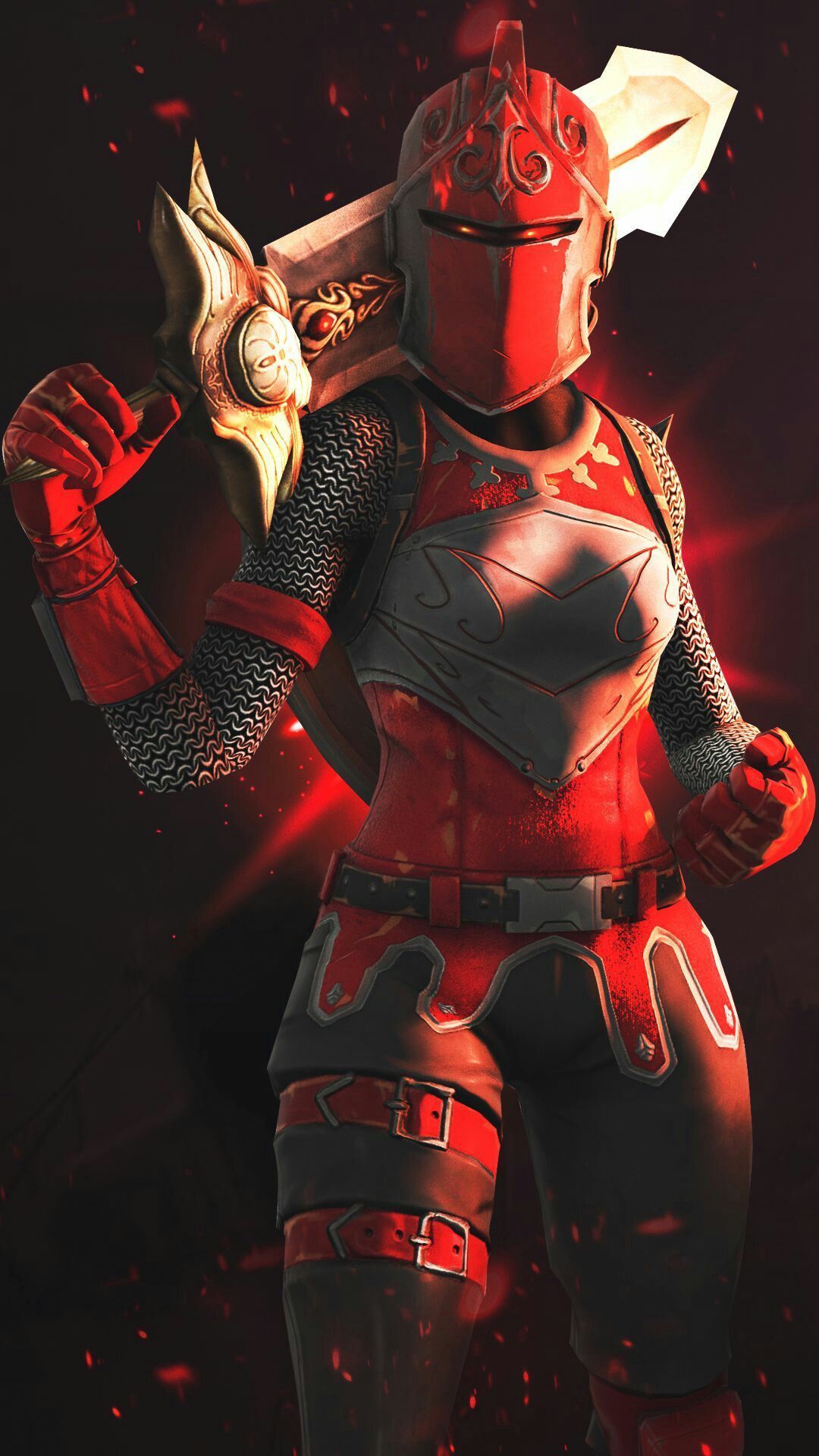 Frozen Red Knight Fortnite Wallpapers