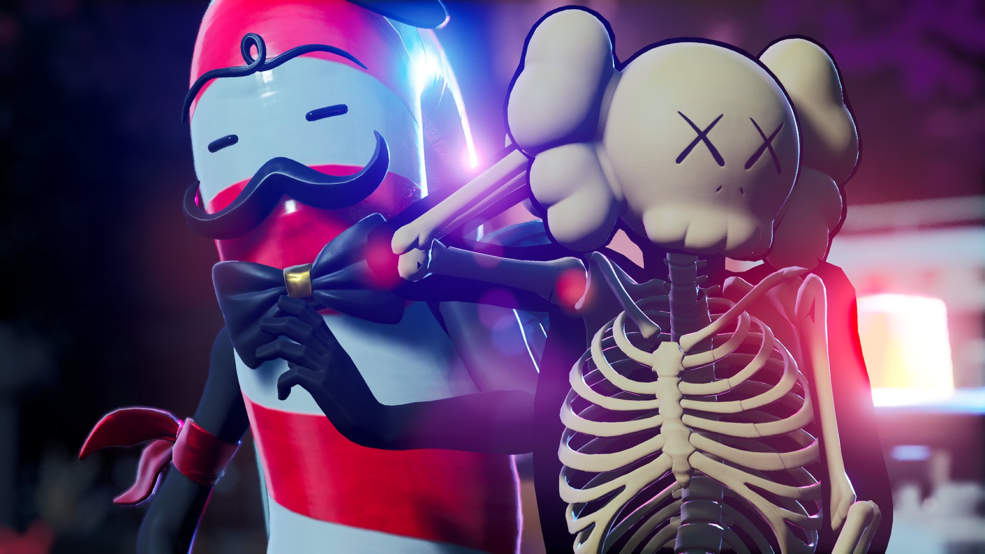 Kaws Skeleton Fortnite Wallpapers