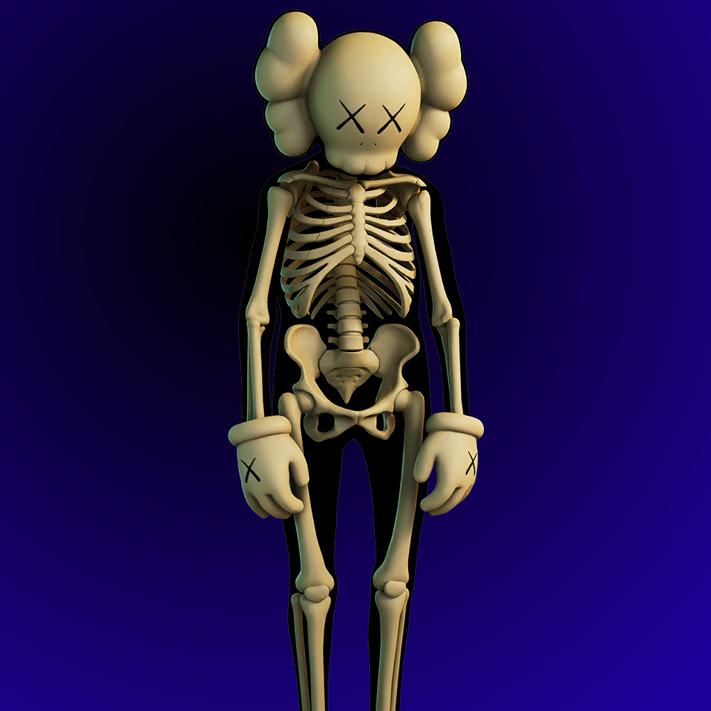 Kaws Skeleton Fortnite Wallpapers