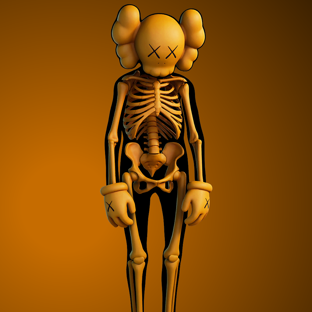 Kaws Skeleton Fortnite Wallpapers