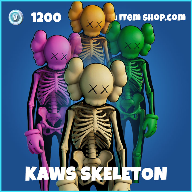 Kaws Skeleton Fortnite Wallpapers