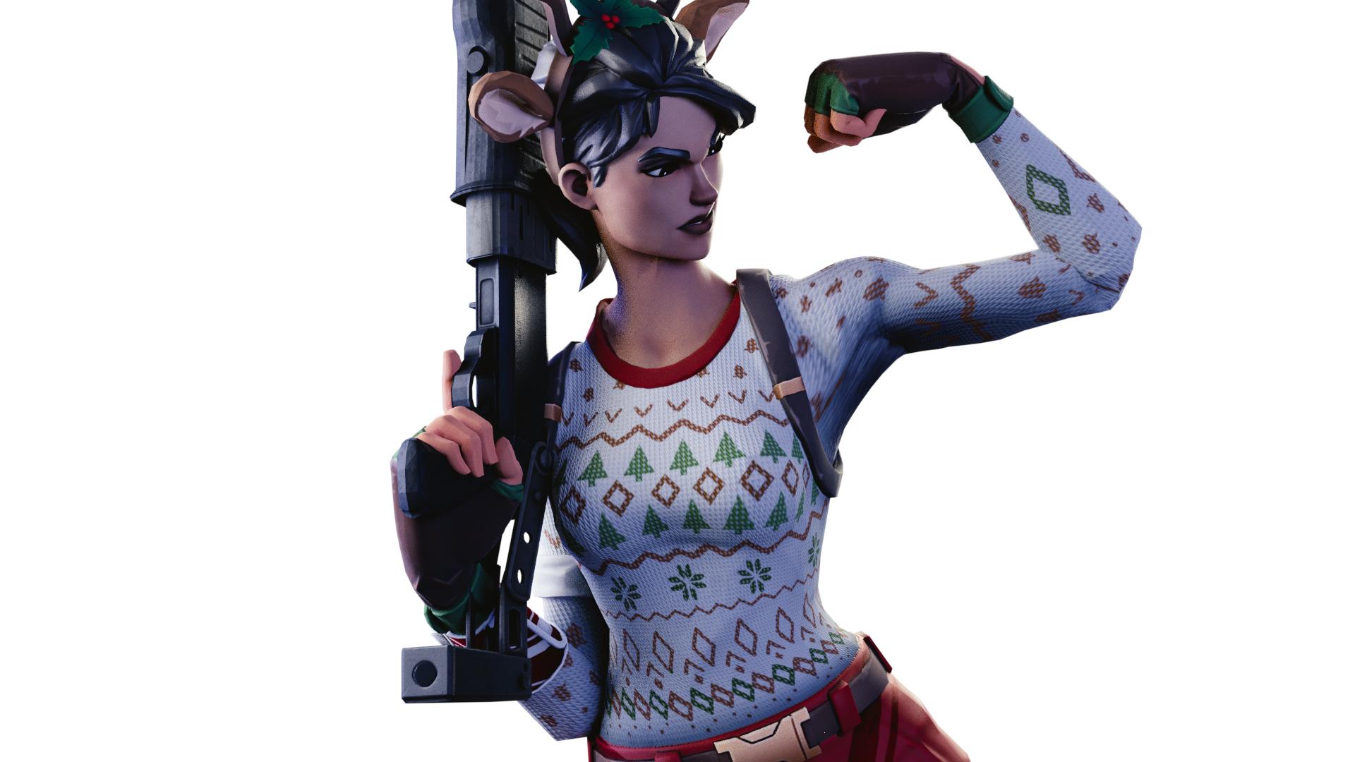 Red Nosed Raider Fortnite Wallpapers