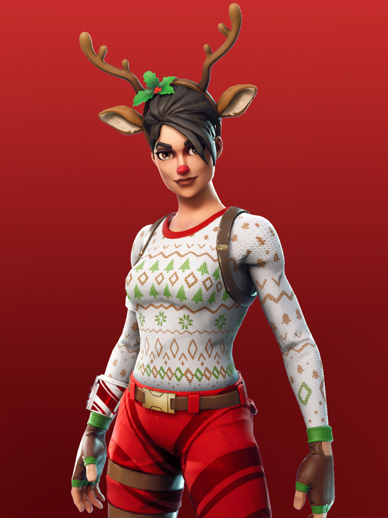 Red Nosed Raider Fortnite Wallpapers