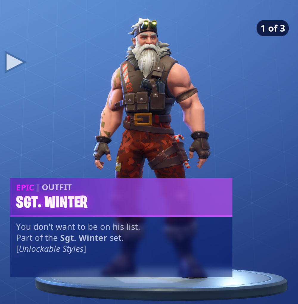 Sgt. Winter Fortnite Wallpapers