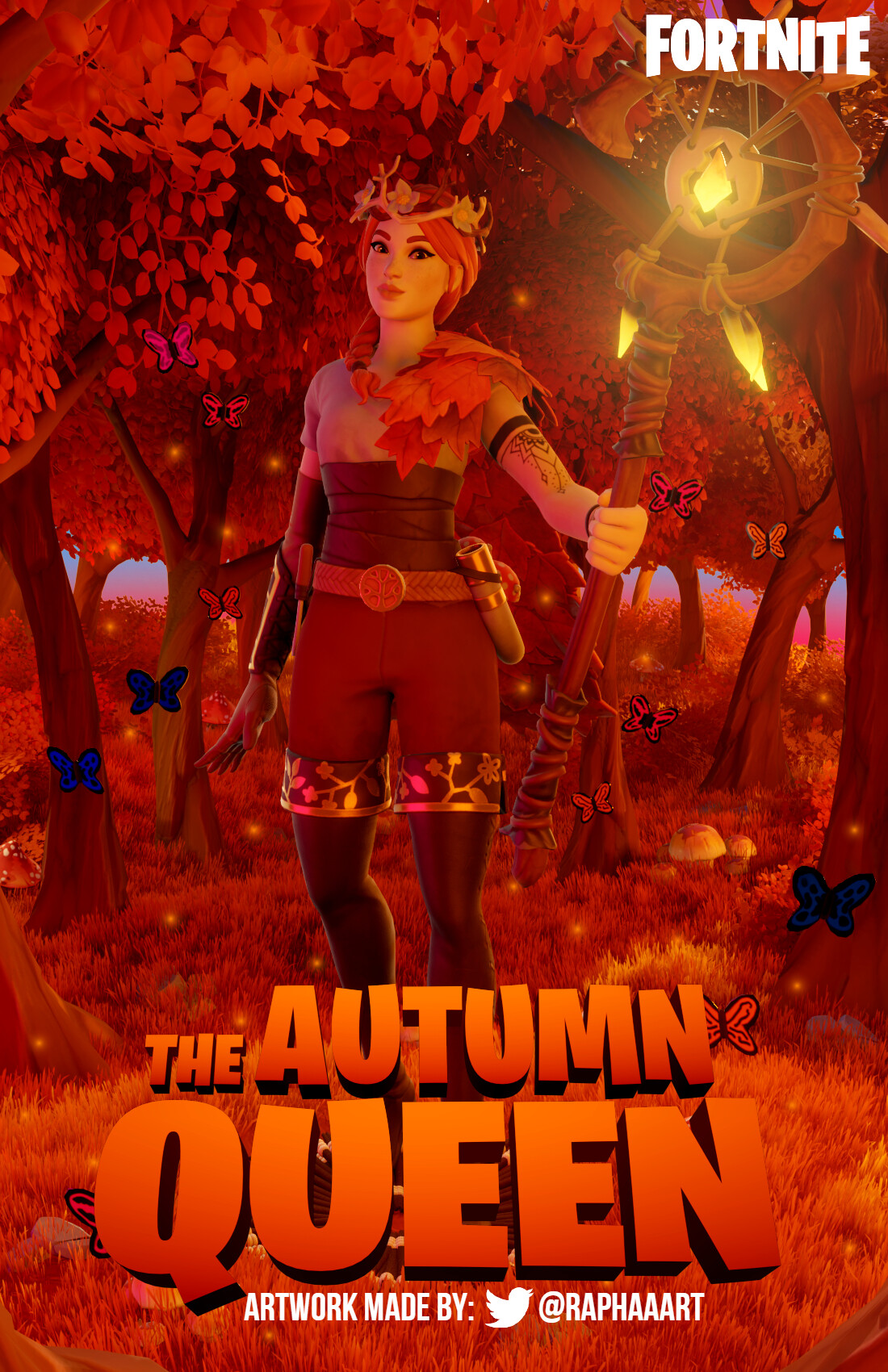 The Autumn Queen Fortnite Wallpapers