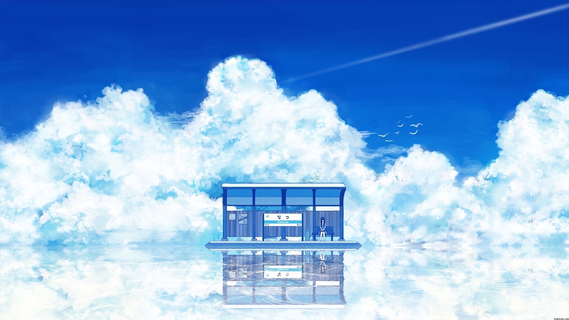 Beautiful Cloudy Sky Anime Wallpapers Wallpapers