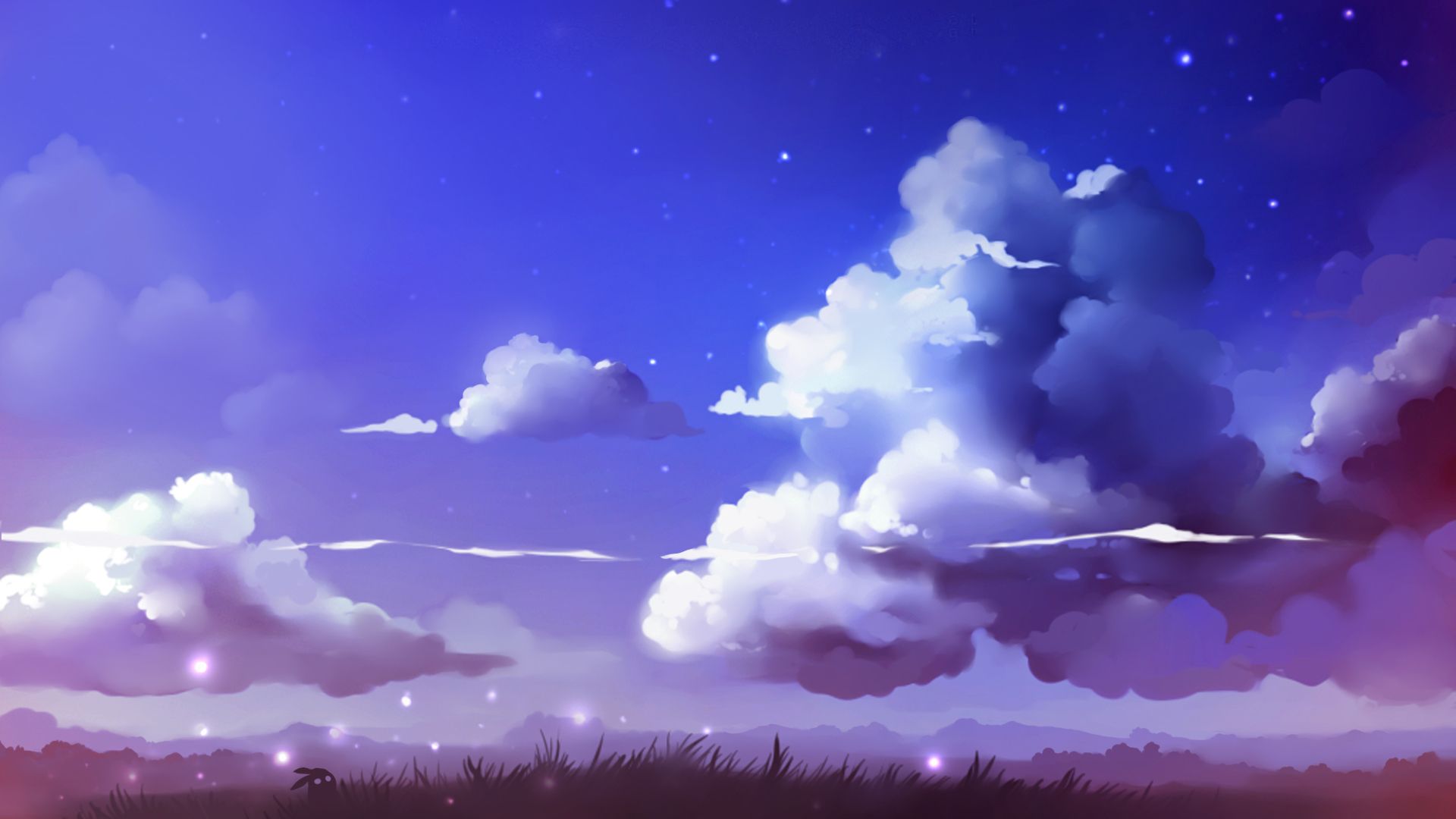 Beautiful Cloudy Sky Anime Wallpapers Wallpapers