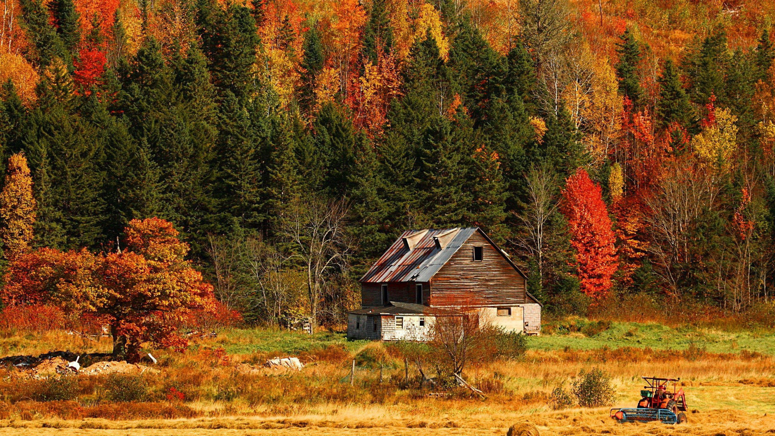 Beautiful Fall Cabin Desktop Wallpapers