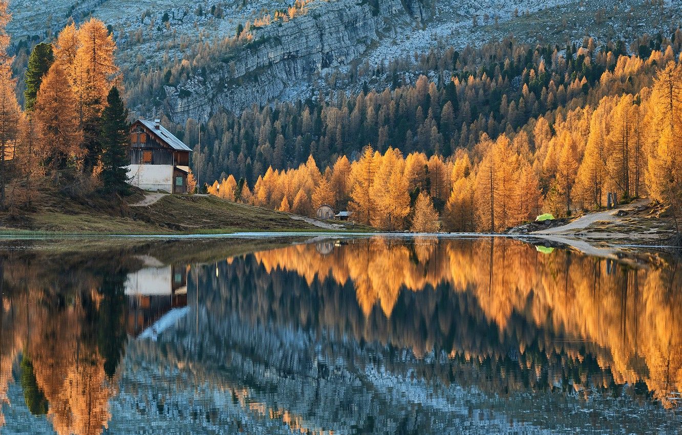 Beautiful Fall Cabin Desktop Wallpapers