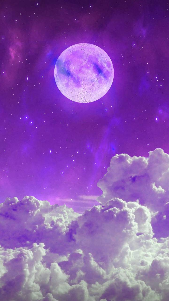 Beautiful Purple Moon Wallpapers