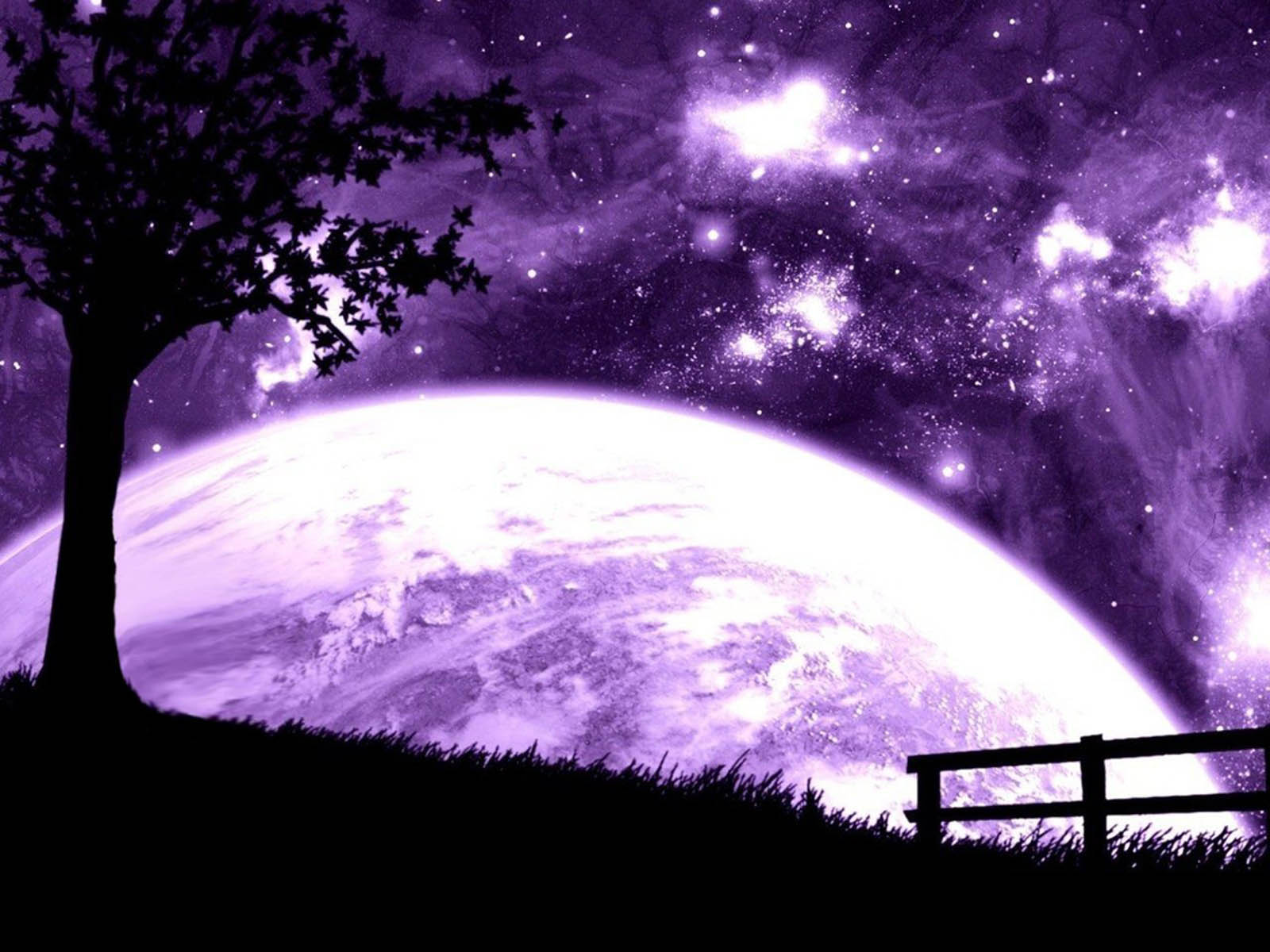 Beautiful Purple Moon Wallpapers