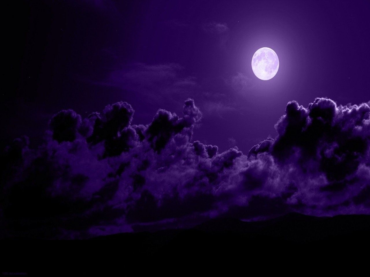Beautiful Purple Moon Wallpapers