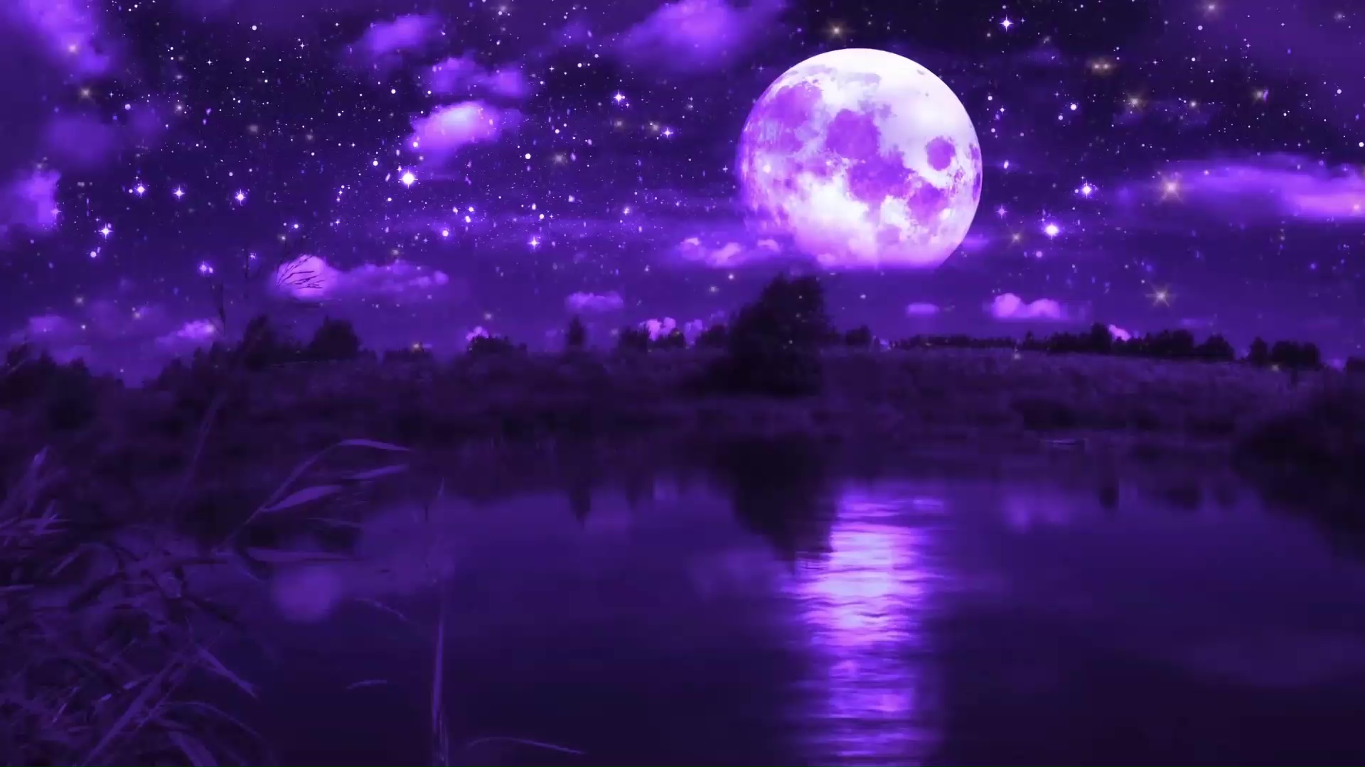 Beautiful Purple Moon Wallpapers