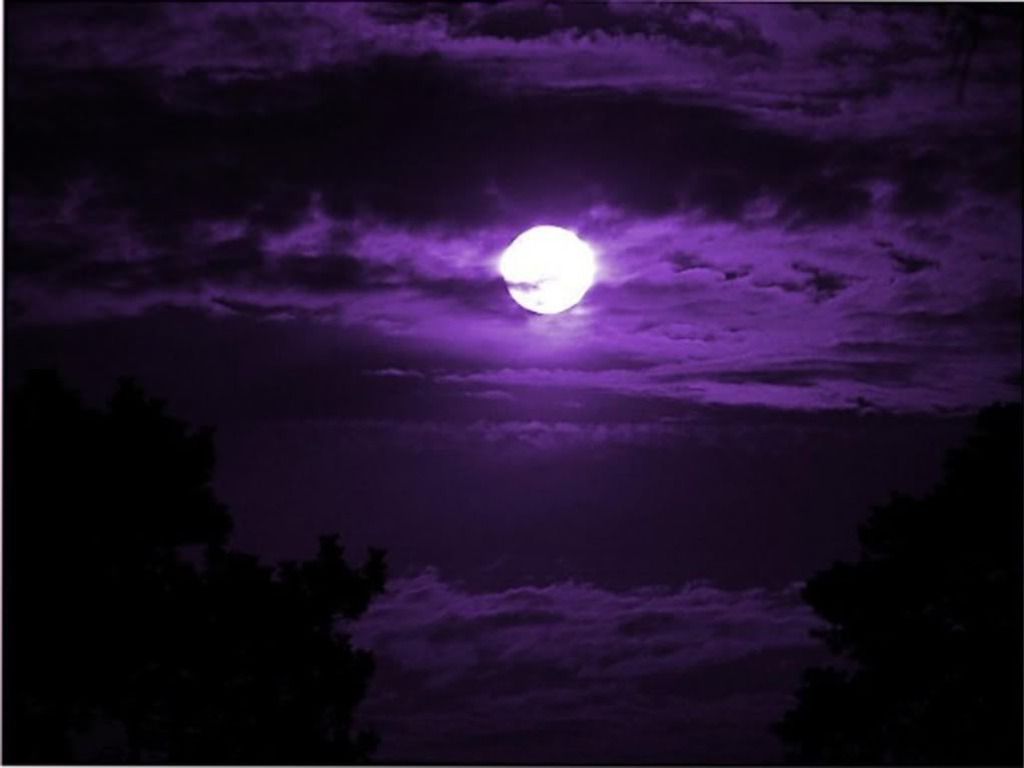 Beautiful Purple Moon Wallpapers