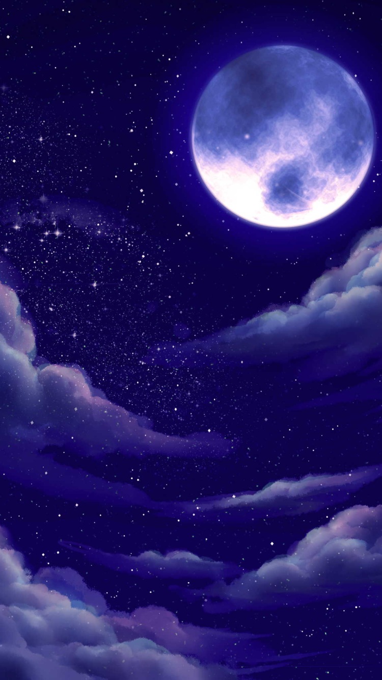 Beautiful Purple Moon Wallpapers