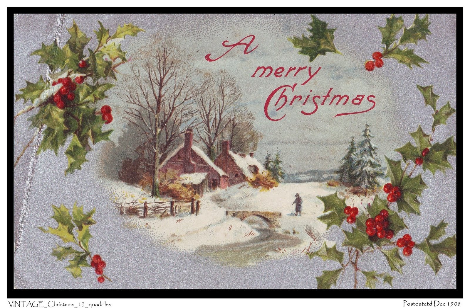 Beautiful Vintage Christmas Desktop Wallpapers