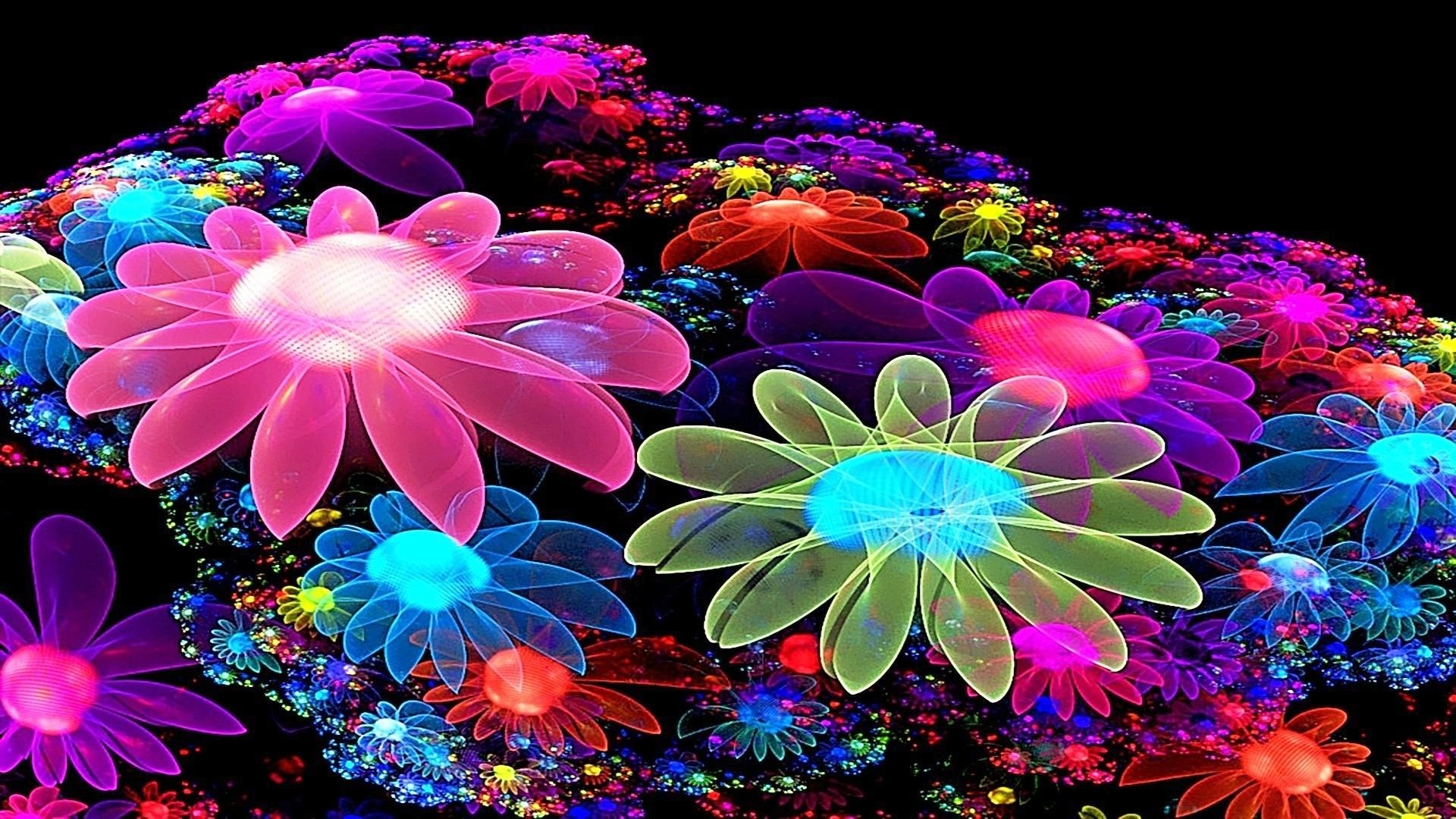 Cute 3D Flowers Wallpapers