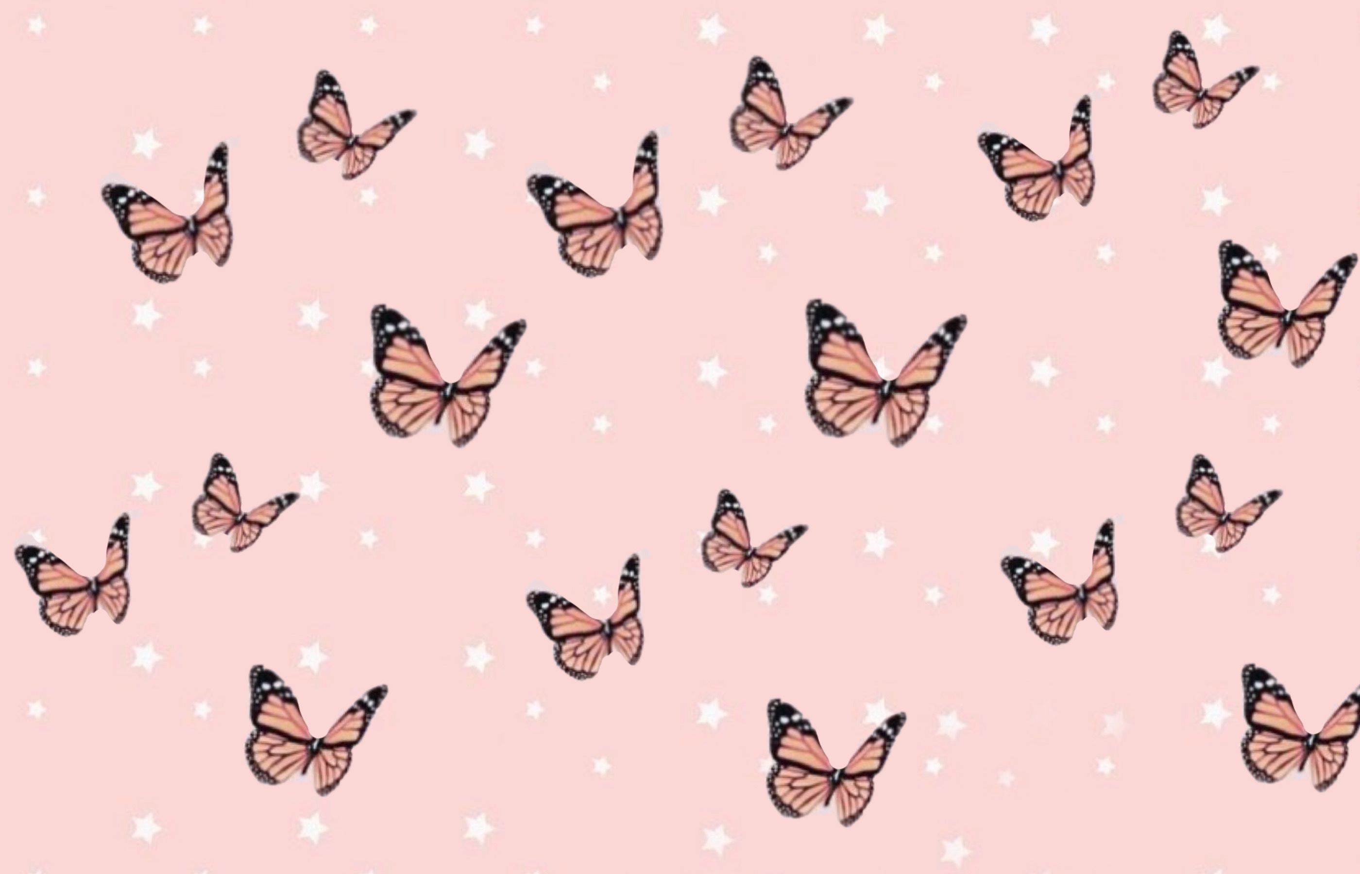 Cute Aesthetic Pink Butterfly Wallpapers Wallpapers