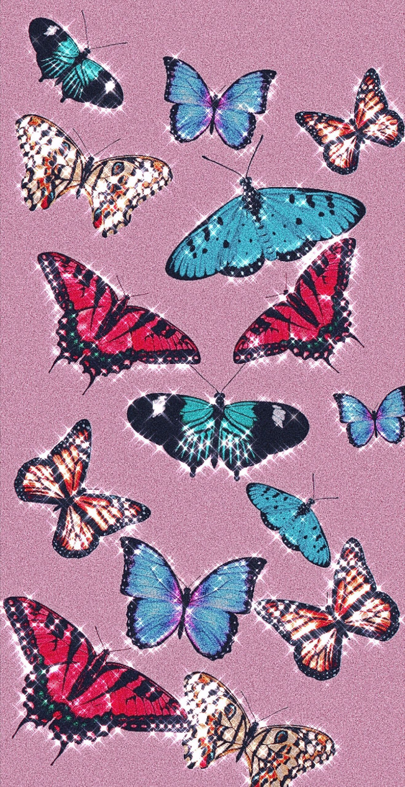 Cute Aesthetic Pink Butterfly Wallpapers Wallpapers