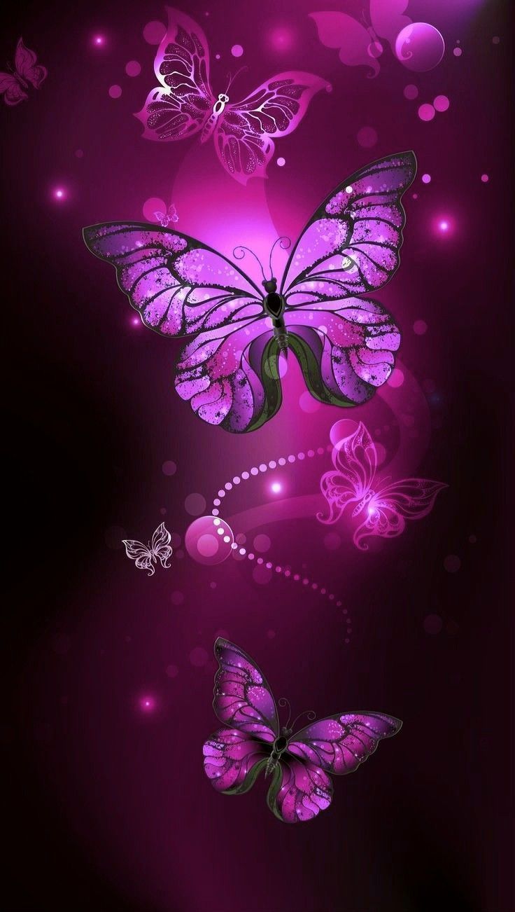 Cute Aesthetic Pink Butterfly Wallpapers Wallpapers