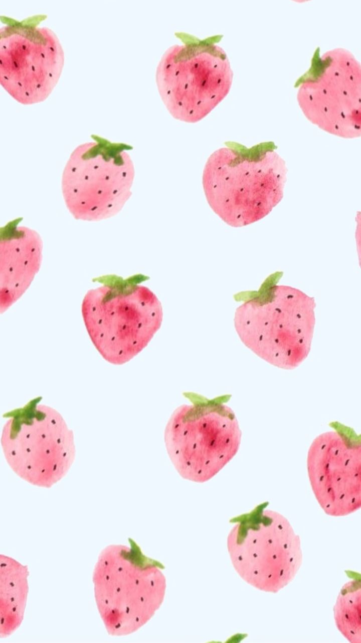 Cute Aesthetic Strawberry Wallpapers Wallpapers