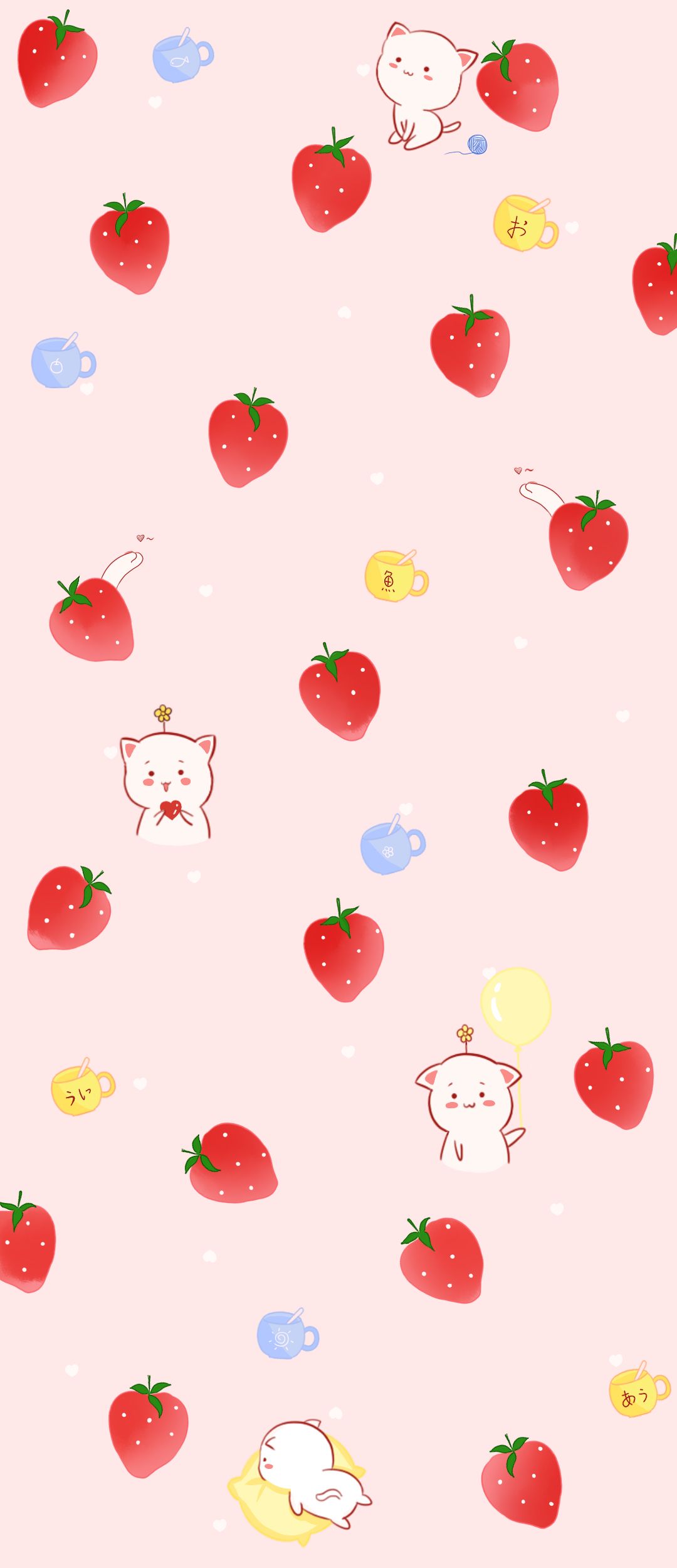 Cute Aesthetic Strawberry Wallpapers Wallpapers