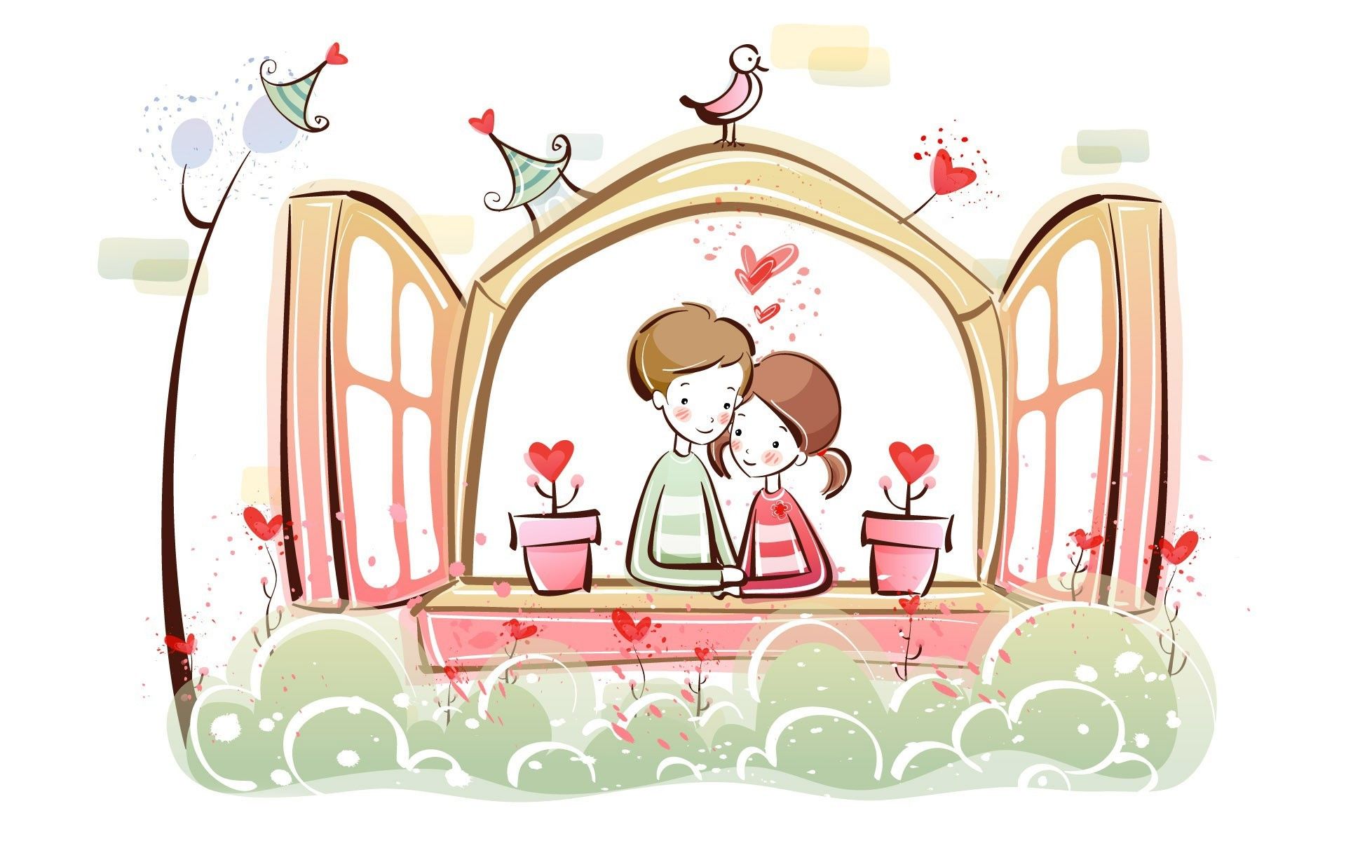 Cute Animated Love Wallpapers Wallpapers