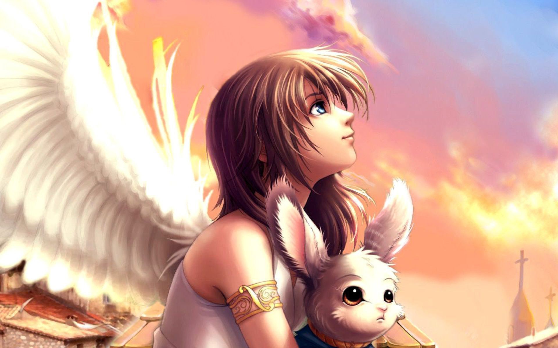 Cute Anime Girl Angel Wallpapers