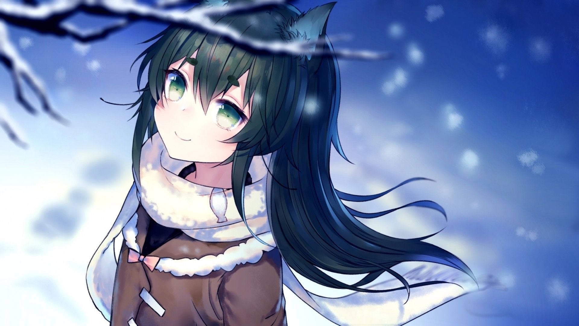 Cute Anime Girl Wolf Wallpapers Wallpapers