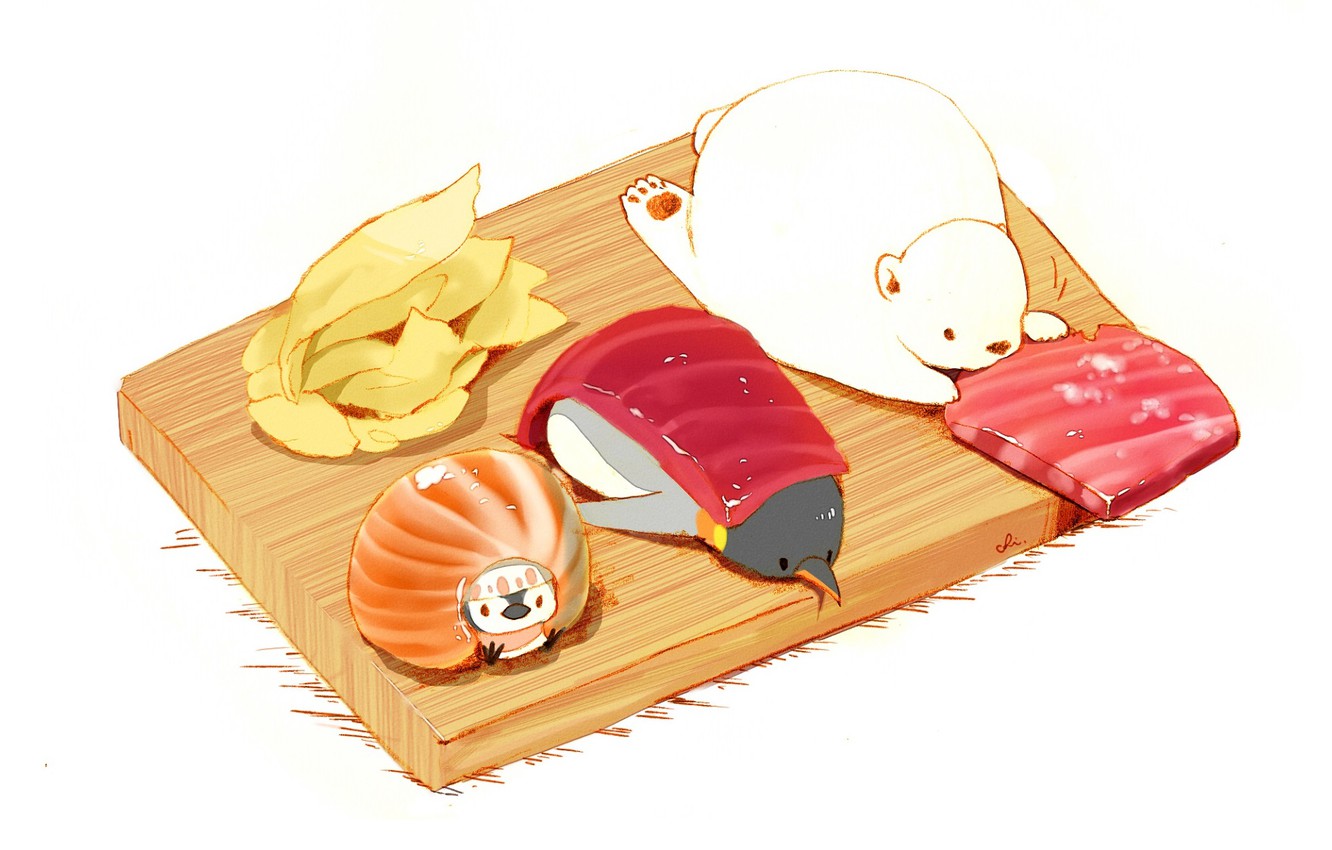 Cute Anime Sushi Wallpapers