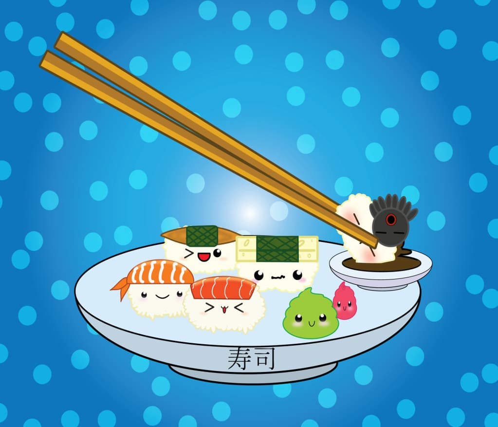 Cute Anime Sushi Wallpapers