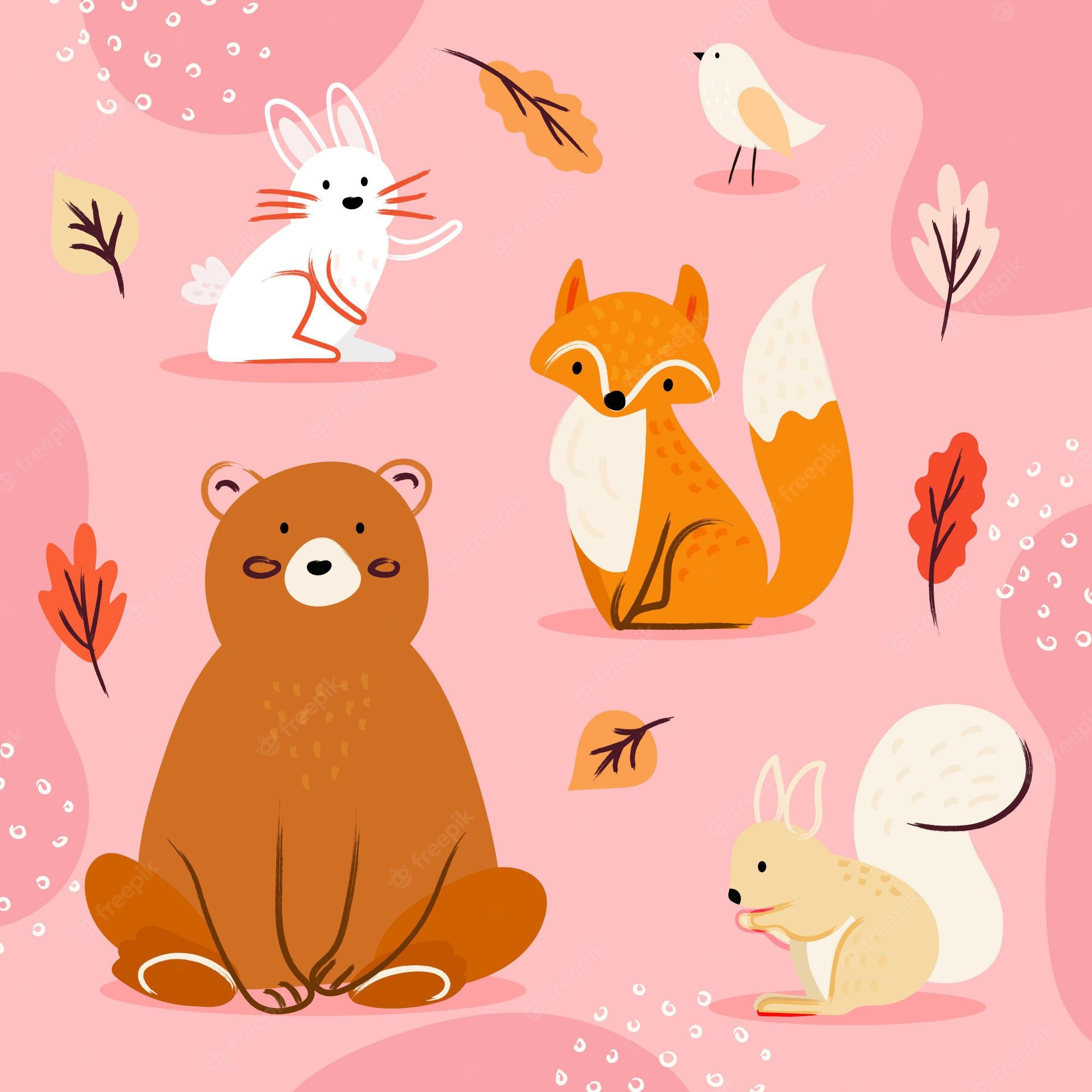 Cute Autumn Animals Wallpapers